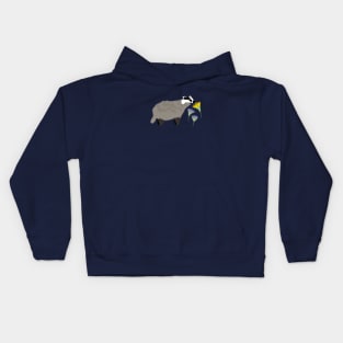 Badger and dandelions Kids Hoodie